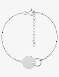 Bracelet motifs rond entrelacés en argent 925 ‰ rhodié SO OR