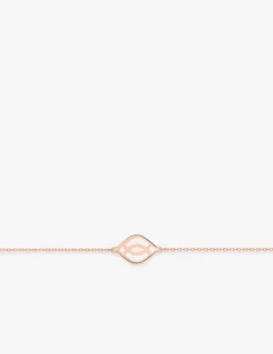 Bracelet Ondine Or rose 375‰, motif laque ivoire SO OR
