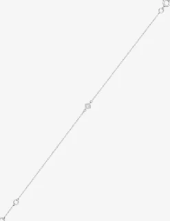 Bracelet or 750 ‰ blanc diamant 0,04 ct. serti clos SO OR
