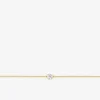 Bracelet or 750 ‰ jaune avec oxyde de zirconium en serti griffes SO OR