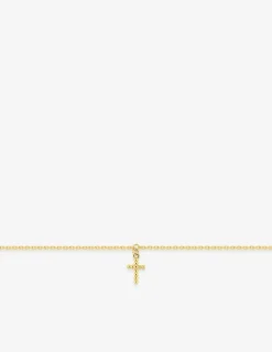 Bracelet or 750 ‰ jaune avec croix pendante SO OR