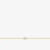Bracelet or 375 ‰ oxyde de zirconium blanc serti griffes SO OR