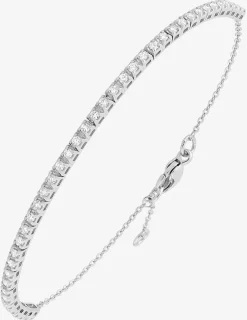 Bracelet or blanc 375 ‰ et diamants synthétiques 0,54 ct SO OR