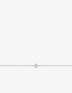 Bracelet or blanc 750 ‰ et oxyde de zirconium SO OR