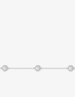 Bracelet or blanc 375‰ et oxyde de zirconium SO OR