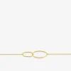 Bracelet or jaune 375 ‰ anneaux entrelacés SO OR