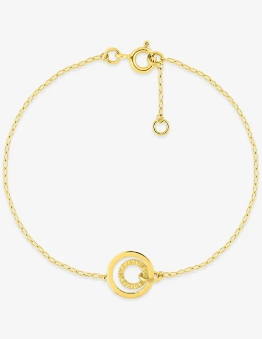 Bracelet or jaune 750 ‰ avec anneaux SO OR