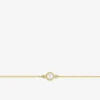 Bracelet or jaune 750 ‰ diamant 0,03 ct et perle de culture d'eau douce SO OR