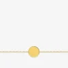 Bracelet or jaune 375 ‰ et pendentif rond SO OR