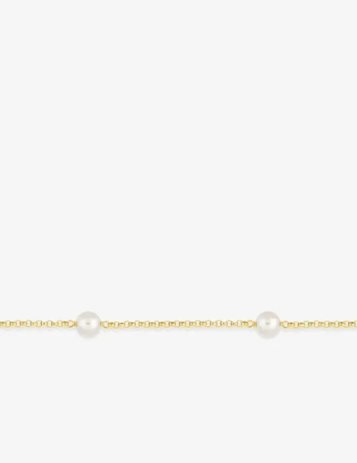 Bracelet or jaune 750 ‰ et perles de culture d'eau douce SO OR