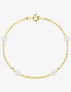 Bracelet or jaune 750 ‰ et perles de culture d'eau douce SO OR