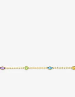 Bracelet or jaune 750 ‰ et pierres fines SO OR