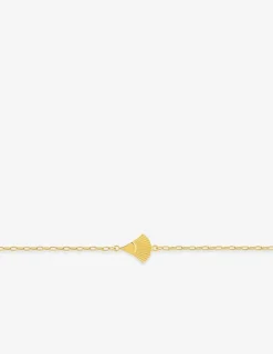 Bracelet or jaune 375 ‰ motif éventail SO OR
