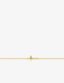 Bracelet or jaune 750 ‰ motif "croix" SO OR