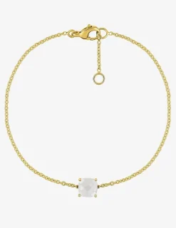 Bracelet or jaune 750 ‰ pierre de lune SO OR