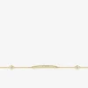 Bracelet or jaune 375‰ et oxyde de zirconium SO OR