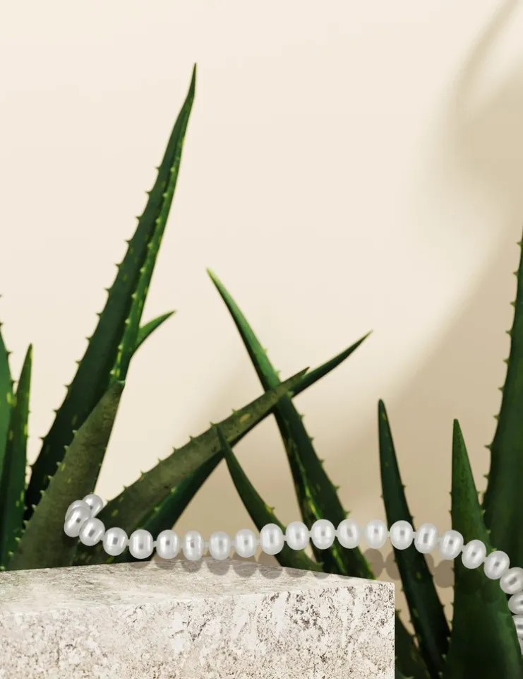 Bracelet or jaune 375‰ et perles 4 - 4,5 mm SO OR