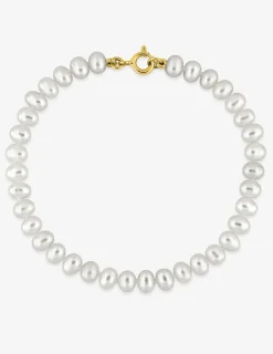 Bracelet or jaune 375‰ et perles 4 - 4,5 mm SO OR