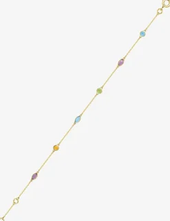 Bracelet or jaune 375‰ et pierres fines SO OR