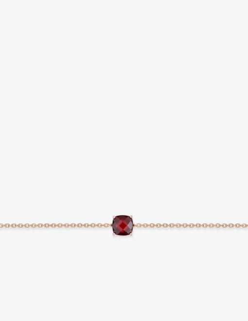 Bracelet or rose 750 ‰ grenat SO OR