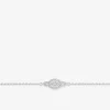 Bracelet ovales argent 925‰ rhodié et oxydes de zirconium SO OR
