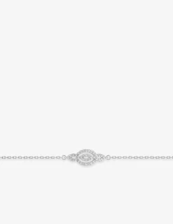 Bracelet ovales argent 925‰ rhodié et oxydes de zirconium SO OR