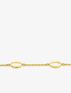 Bracelet ovales plaqué or SO OR
