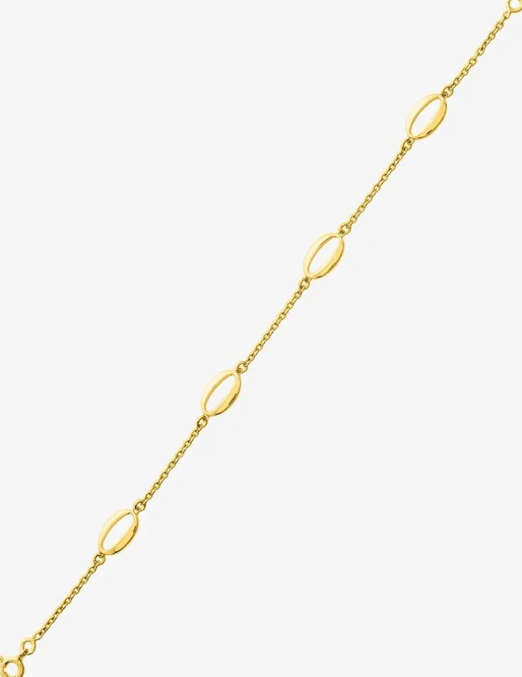 Bracelet ovales plaqué or SO OR