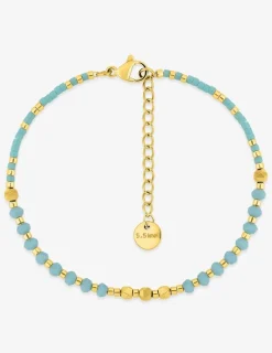 Bracelet perles en acier doré SO OR