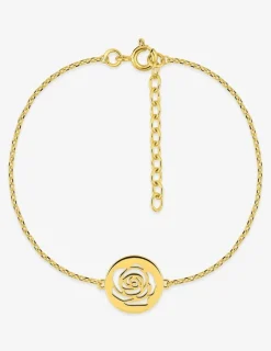 Bracelet plaqué or jeton rose SO OR