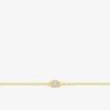 Bracelet plaqué or, oxydes de zirconium et rhodium SO OR