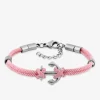 Bracelet pour enfant, fil nylon et motif encre en acier gris SO OR