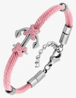 Bracelet pour enfant, fil nylon et motif encre en acier gris SO OR