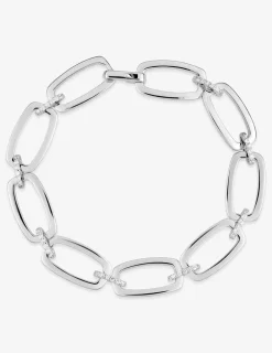 Bracelet rectangles argent 925‰ rhodié et oxydes de zirconium SO OR