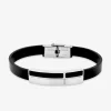 Bracelet rigide en acier et matière synthétique SO OR