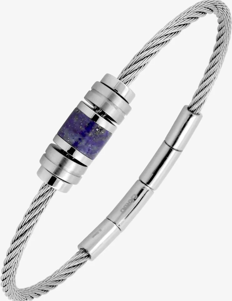 Bracelet rigide en acier gris SO OR