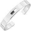 Bracelet rigide pour homme en argent 925 ‰ rhodié, oxydes de zirconium noirs SO OR