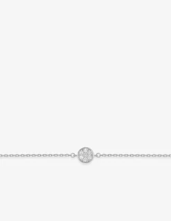 Bracelet rond en argent 925‰ rhodié et oxyde de zirconium SO OR