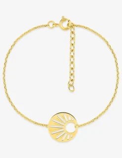 Bracelet soleil en plaqué or SO OR