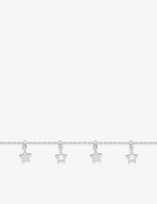 Bracelet étoilé argent 925‰ rhodié SO OR