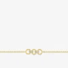 Bracelet triple cercle plaqué or et oxydes de zirconium SO OR