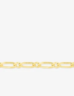 Chaine alternée ultra plate 1+1 en or jaune 375 ‰ SO OR