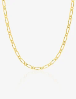 Chaine alternée ultra plate 1+1 en or jaune 375 ‰ SO OR