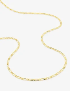 Chaine alternée ultra plate 1+1 en or jaune 375 ‰ SO OR