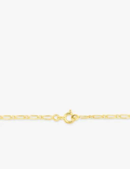 Chaine alternée ultra plate 1+1 en or jaune 375 ‰ SO OR