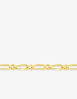 Chaine cheval alternée 1+1 en or jaune 375 ‰ SO OR