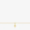 Chaine de cheville or 375 ‰ pendentif losange SO OR