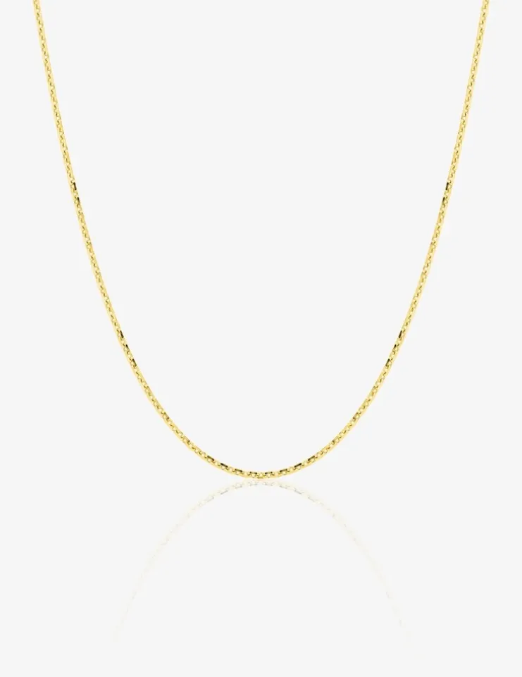 Chaine forçat diamantée or jaune 750 ‰ 0,97 mm SO OR