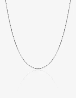 Chaine forçat diamantée or blanc 750 ‰ 0,97 mm SO OR