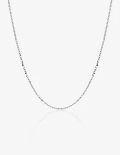 Chaine forçat diamantée or blanc 750 ‰ 1,15 mm SO OR